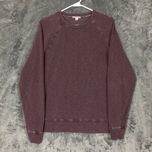 James Perse Womens Vintage French Terry Sweatshirt Size 0 XS Purple Minimalist